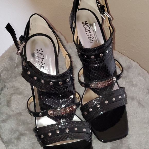 Michael Kors stiletto real snake and leather 9.5M - Picture 3 of 3